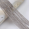 Zhuji Wholesale Natural Freshwater Pearls Strands 2.5-3mm Gray Button Shape Loose Pearls