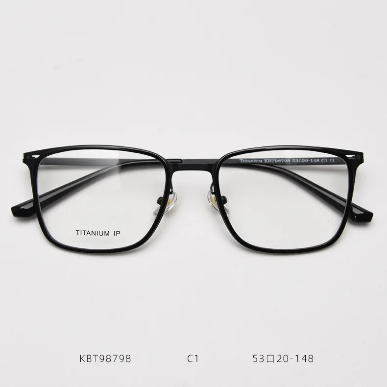 2024 Anti slip Eyewear Ultra Light Women Myopia Anti Blue Light Eyeglasses New Fashion Art Retro Glasses Frame Men's Square