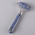 HZ Direct Manufacturer with Crystal Jade Blue Spot Jasper Mini Sawtooth Face Roller Set Skin Care