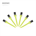 Anti-Static Nylon Bristles Mini Pointy End Green Cleaning Brush 11 Colors Options PP Plastic Handle for Electronics Razor Shaver