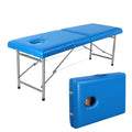 Factory Sale Navy Blue Wooden Portable Lightweight Folding Massage Bed 5cm Foam for Beauty Spa Salon Furniture 1 Year Warranty