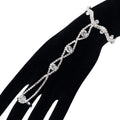 Women's Rhinestone Finger Ring Bracelets Wedding Crystal Fashion Charm Jewelry for Women