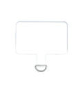 Heavy Duty TPU Transparent Crossbody Phone Strap Tether Tab Clear Phone Tether Tab Phone Lanyard Patch Pad With D-Buckle