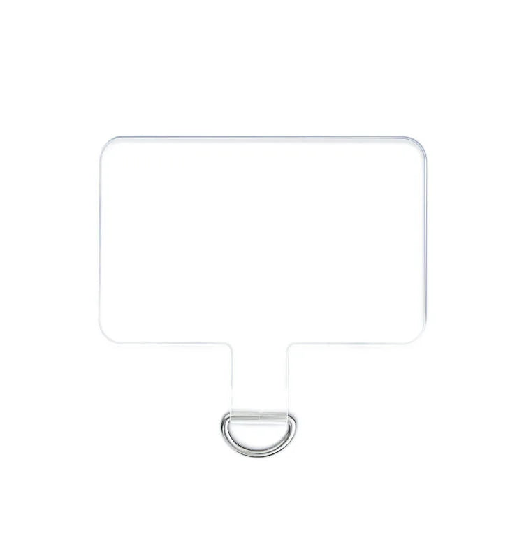 Heavy Duty TPU Transparent Crossbody Phone Strap Tether Tab Clear Phone Tether Tab Phone Lanyard Patch Pad With D-Buckle