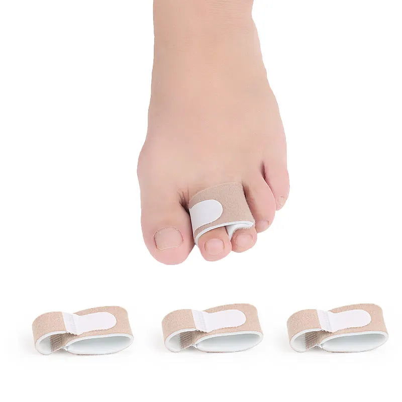 Toe Separator Splint Cushioned Bandages Hammer Toe Straightener Overlapping Corrector with Comfortable Wrap