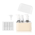 50ml+50ml+100ML 3-in-1 Plastic Pump Bottle Set Yellow Lotion and Spray Bottle Collection Portable Travel Package