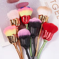 Wholesale Rose Shape Nail Dust Brush Makeup Brush Beauty Nail Cleaner Brush Nail Art Tools Supplier