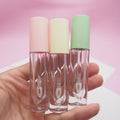 Hot Sale Wholesale Unique Design Yellow Cosmetic Bottle 3.5ml Green Lip Gloss Bottle Empty Pink Lip Gloss Tube