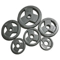 Wholesale S&HFIT S&H-WP-004 Customized Unisex Gym Hand Gripping Three-Hole Cast Iron Barbell Plates 2 Inch 50mm Diameter