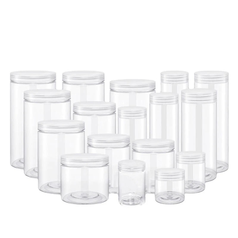 Factory Wholesale High-end 200ml PET Plastic Cans Pump Sprayer Sealing Face Cream Lotion Wigs Industrial Use Cosmetic Containers
