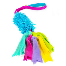 Puppy Dog Interactive Chew Toy Bungee Handle Durable Dog Tug Toys Mop Toy for Dogs