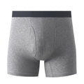 Men's Large-size Pure Cotton Open-Front Boxer Briefs New Knitted Breathable Breathable Long Briefs