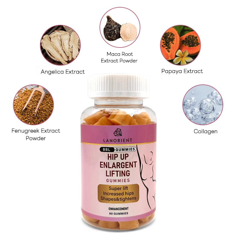 Bbl Gummies Pills for Butt Hips Enlargement Gummies Pour Les Fesses En Sachet
