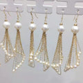 SGARIT New Fashion Jewelry 14k Fill Gold for Lady Natural Freshwater Pearl Earrings Jewelry Natural Pearl Ear Stud Jewellery