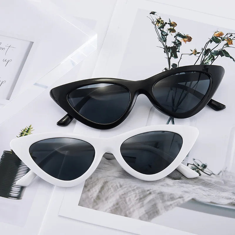 Wholesale Small Frame Sunglasses Fashion Sunglasses Small Frame Cat-Eye Glasses for Women Men