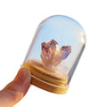 Micro Landscape Decoration Wish Bottle Natural Amethyst Citrine Crystal Cluster Mineral Specimen Bottle