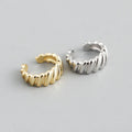 New Cute Design Fashion Silver Jewelry S925 Sterling Silver Hoop Cuff Earrings for Women