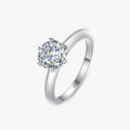 Ailmay Hot Sale 925 Sterling Silver Classic Luxury Rings Sparkling Zircon CZ Finger Ring for Women Wedding Accessories Jewelry