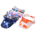 Wholesale Unisex Pure Cotton Casual Empty Top Hat Sports Topless Visor Tie Dye Tennis Golf Caps Sun Visor Cap