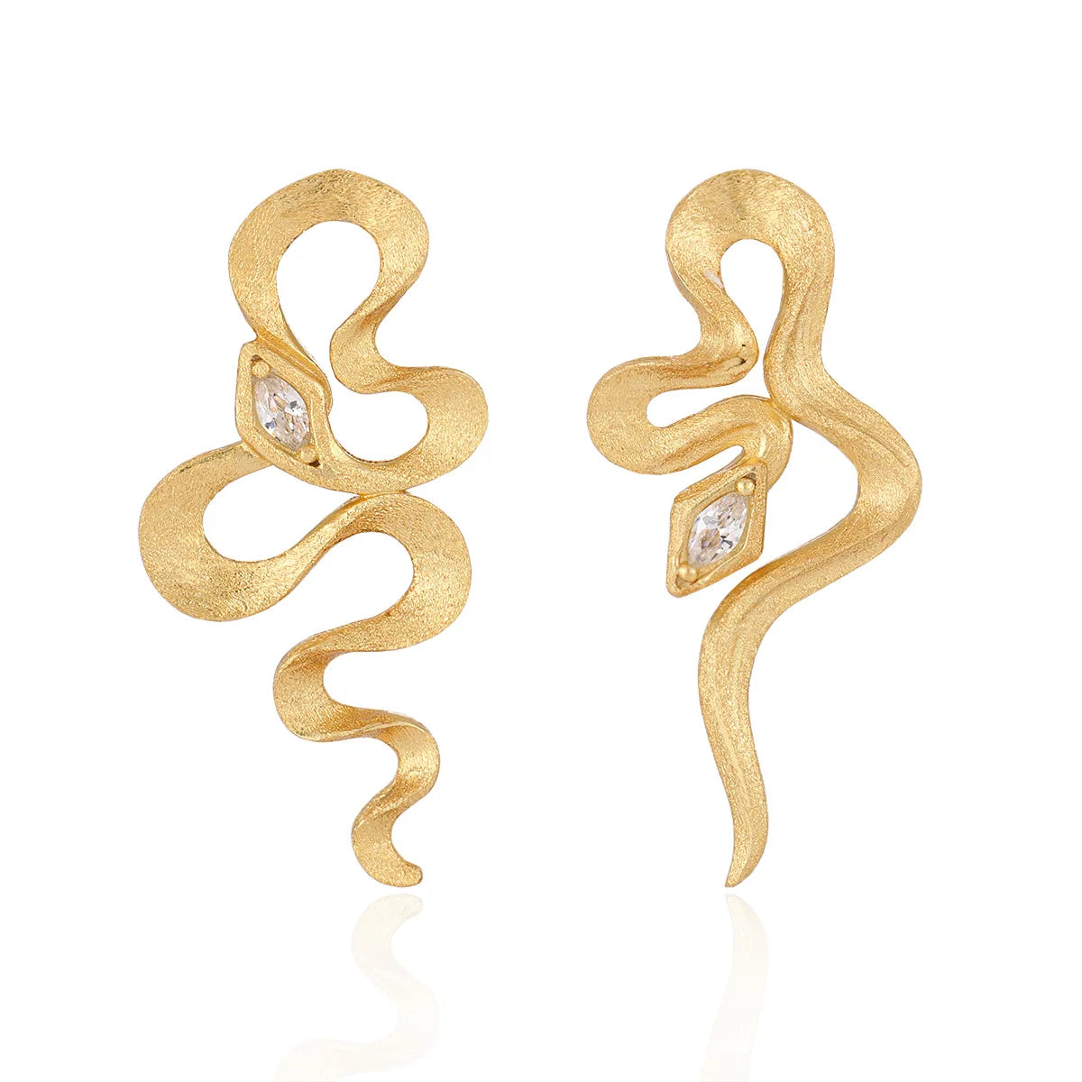 Wholesale 925 Silver Fashion Earrings for Women Niche Design Simple 925 Sterling Silver Snake Stud Earring  Piercing Jewelry