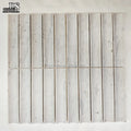 3D Irregular Camber Concave Luxury Mosaic Tile Stone White Wood Grey Travertine Modern Polished Kitchen Wall Tiles Natural Stone