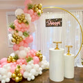 Wedding Supplies 200cm Gold Backdrop Stand Circle Frame 2M Round Stand Wedding Backdrop