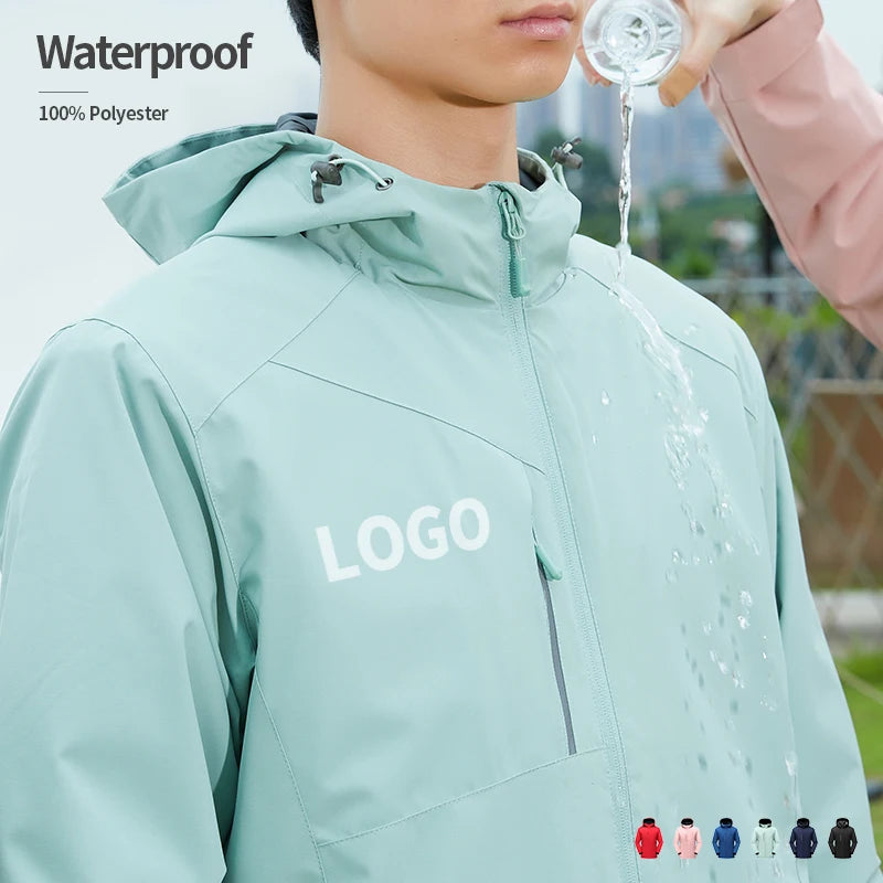 Fleece Warm Ski Waterproof Jacket Customized Windproof Hiking Clothing Winter Windbreaker Jacket Men