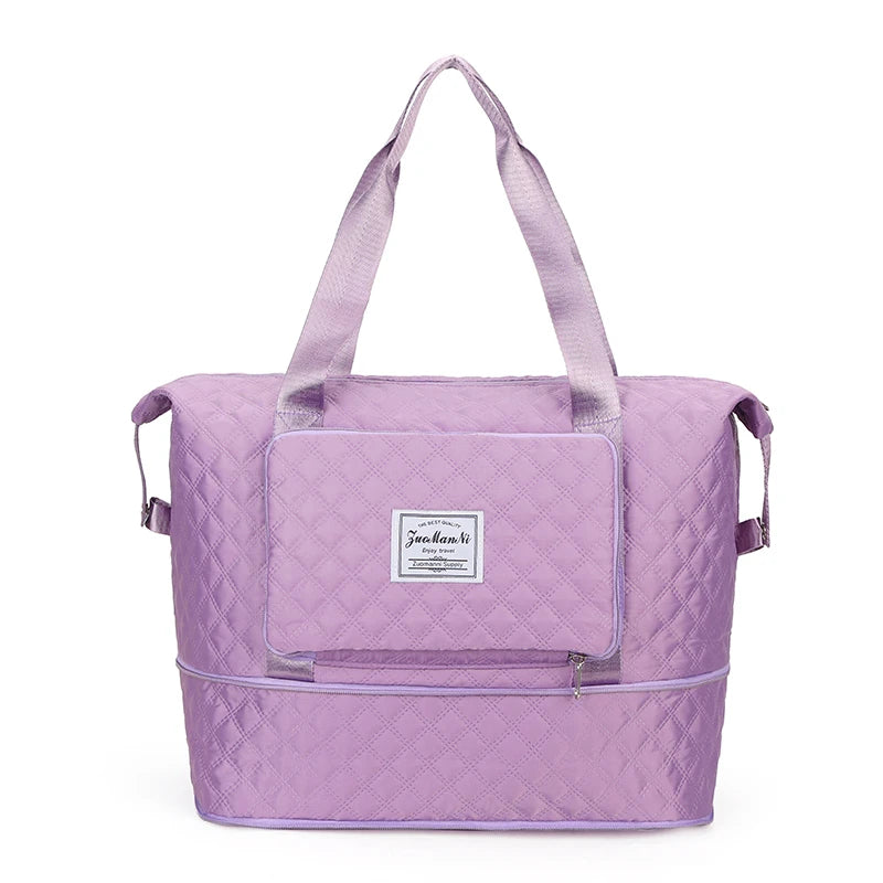 Custom Foldable Yoga Overnight Travel Bags Fashion Waterproof Weekend Leisure Bags Female Outdoor Storage Gym Sport Bags