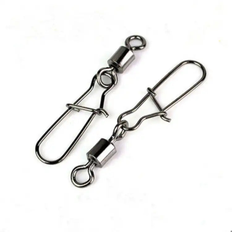 Fishing Line Lure Connectors Rolling Swivel with Duo-Lock Snaps Premium Quality Product Category-Swivels & Snaps