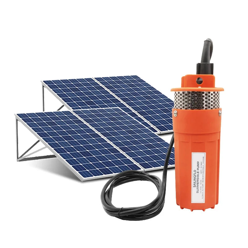 12V DC 6LPM Plastic Solar Submersible Pump for Agricultural Irrigation Deep Well