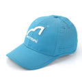 Oem 100% Polyester 6-Panel Breathable Fabric Laser Cut Hole Perforated Sport Baseball Cap Embroidered Logo Quick Dry Dad Gorras