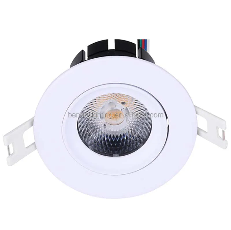 Benory 24v Loxone Knx Dali Dt8 Aluminum RGBW Led Downlight 2700K 3000K 4000K 5000K 6000K Dmx Pwm Cct Cri95 Smart Ceiling Spots