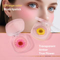 2 in 1 Color Changing Blush Lipstick With Flower Private Labels Waterproof Long Lasting Temperature Changing Blush