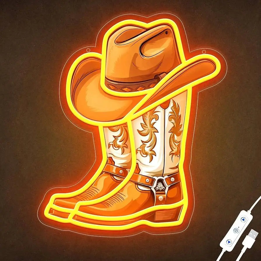 Dropshipping Free Design Cowgirls Custom Led Neon Light Neon Sign Custom Led Neon Light Logo Sign Happy Birthday LED Sign Decor