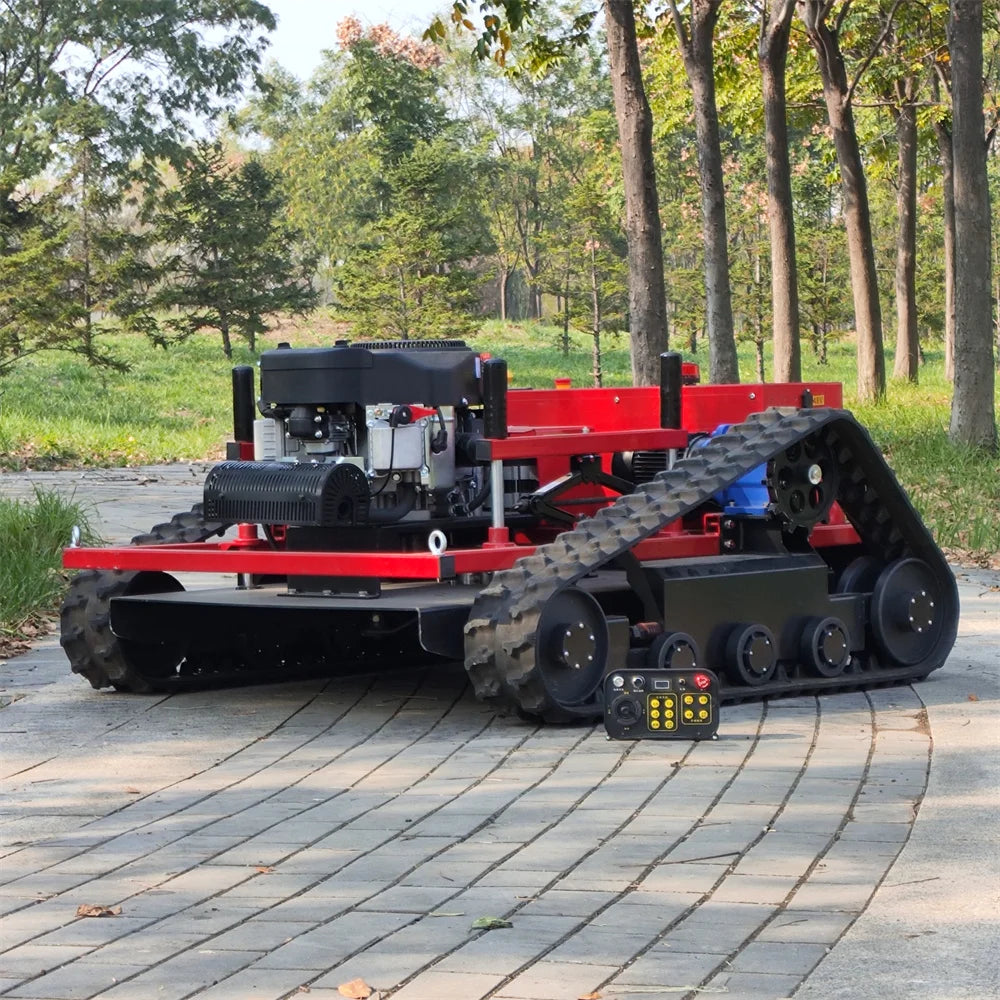 Free Shipping All Terrain Remote Lawn Mower Remote Control Lawn Mower Rubber Tracks for Sale