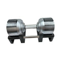 Hot Selling 41.5 KG Smart-lock Silver Electroplating Adjustable Dumbbells for Gym Home