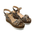 Hot Selling Summer Design PU Leather Ladies Chunky Platform Wedges Shoes Women Sandals for Strappy
