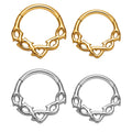 G23 Titanium 16G Nose Septum Hoop Rings Tree Branches Shaped Earrings Cartilage Helix Daith Conch Ear Piercing Jewelry
