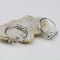 Tiktok Hot Anti Stress Anxiety Bead Rings S925 Sterling Silver Beads Rotate Freely Adjustable Spinner Fidget Ring for Anxiety