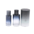 Luxury Custom Gradient Clear Square Cylinder Perfume Glass Bottle Pump 20ml 30ml 50ml 100ml Frosted Glass Packaging 100pcs