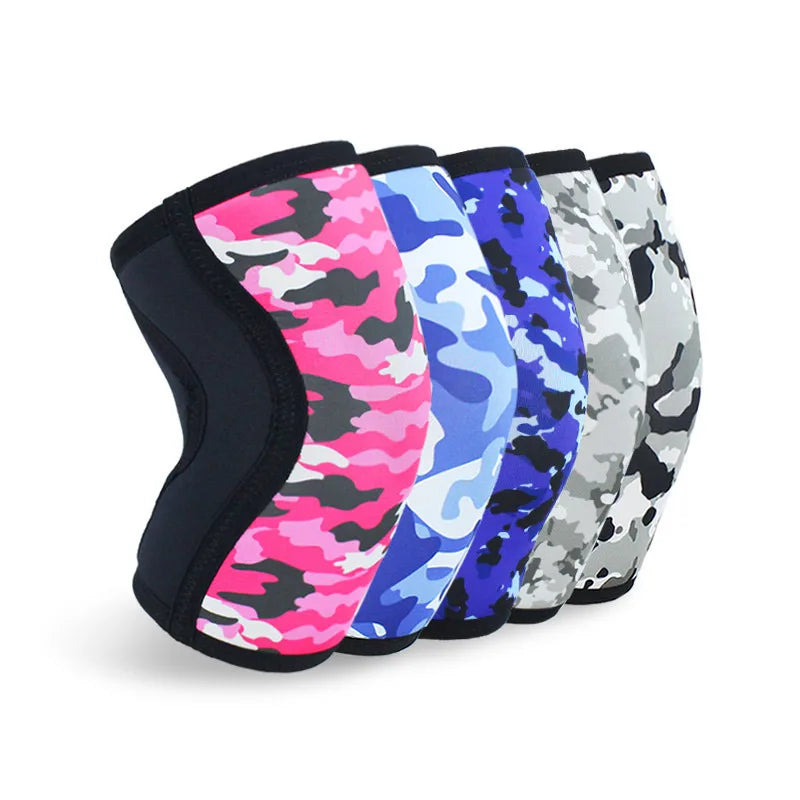 Hot Sale Custom Neoprene Elastic Compression Knee Support Brace Sleeve Waterproof Weightlifting Fitness Safety Knee Pads