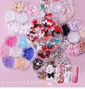 3D Nail Art Resin Bow Tie 5D Bow Tie Nail Art Charms Kawai Nail Art Heart for DIY Manicure