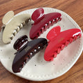 Customizable Logo Claw Hair Clips Solid Candy Color Custom Acetate Hair Styling Accessory New Design