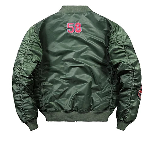 Wholesale Customizable Luxury Men's Blouson Jacket Autumn Stand Collar Front Logo Zipper Closure Different Sizes England Style