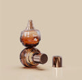 Devi Wholesale 30ml 100ml Vintage Luxury Flat Round Fancy Perfume Glass Bottles Glass Cap Customizable Color Logo Carton Packed