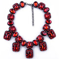 Fashion Wedding Women Accessories Crystal Jewelry Carnival Ruby Necklace