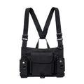 Tactical Shoulder Chest Rig Bag Hip Hop Streetwear Men Outdoor Functional Waist Packs