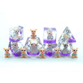 Handmade Animal Cute Little Pig Core Polyhedral Dice 16mm Resin D20 Polyhedral with Piggy Custom Logo for DND Games