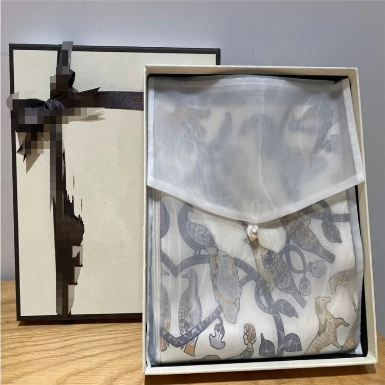 Customized Grey Organza Envelope Gift Bag Organza Envelope Package Clothes Pouch With Pearl Button