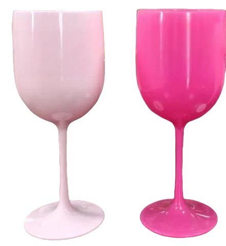 Modern Luxury Minimalist BPA Free Unbreakable PLA for Glass Flutes Wine Glasses Goblets Wedding Party Camping Travel